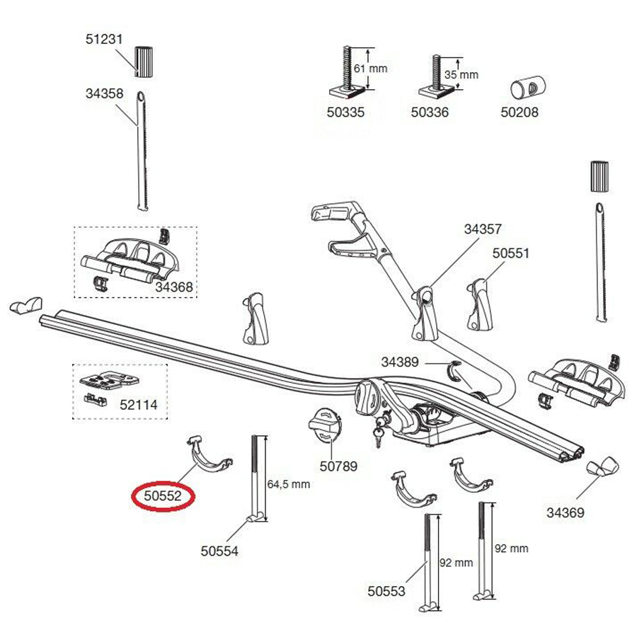 Bügel SP50552 von Thule