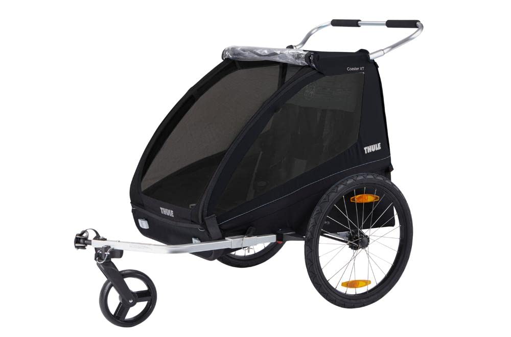 Thule Coaster XT Fahrradanhänger, Fahrradanhänger für 2 Kinder Black One-Size von Thule