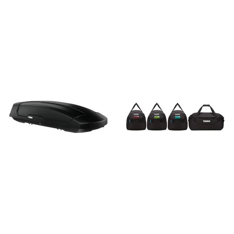 Thule 635800 Dachboxen Force XT XL Black Aeroskin & 800603 GoPack Set, Set of 4 von Thule