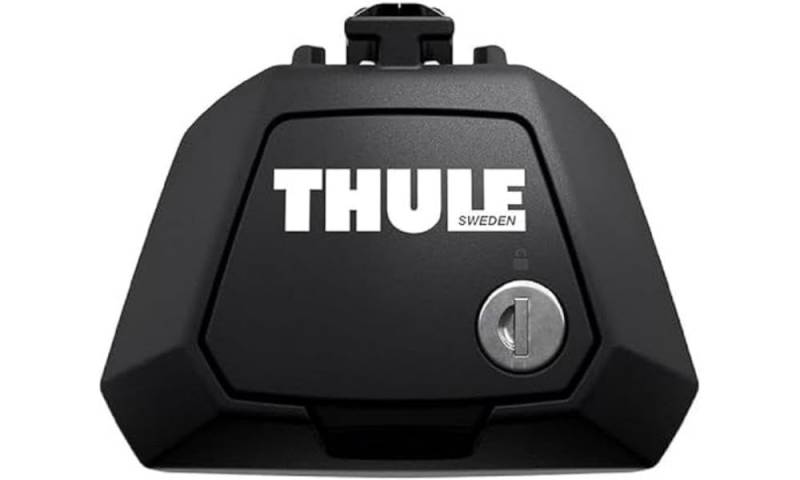 Thule Raised Rail Evo Fußsatz für Fahrzeuge mit offener Reling, 710410, Black (schwarz), Einheitsgröße von Thule