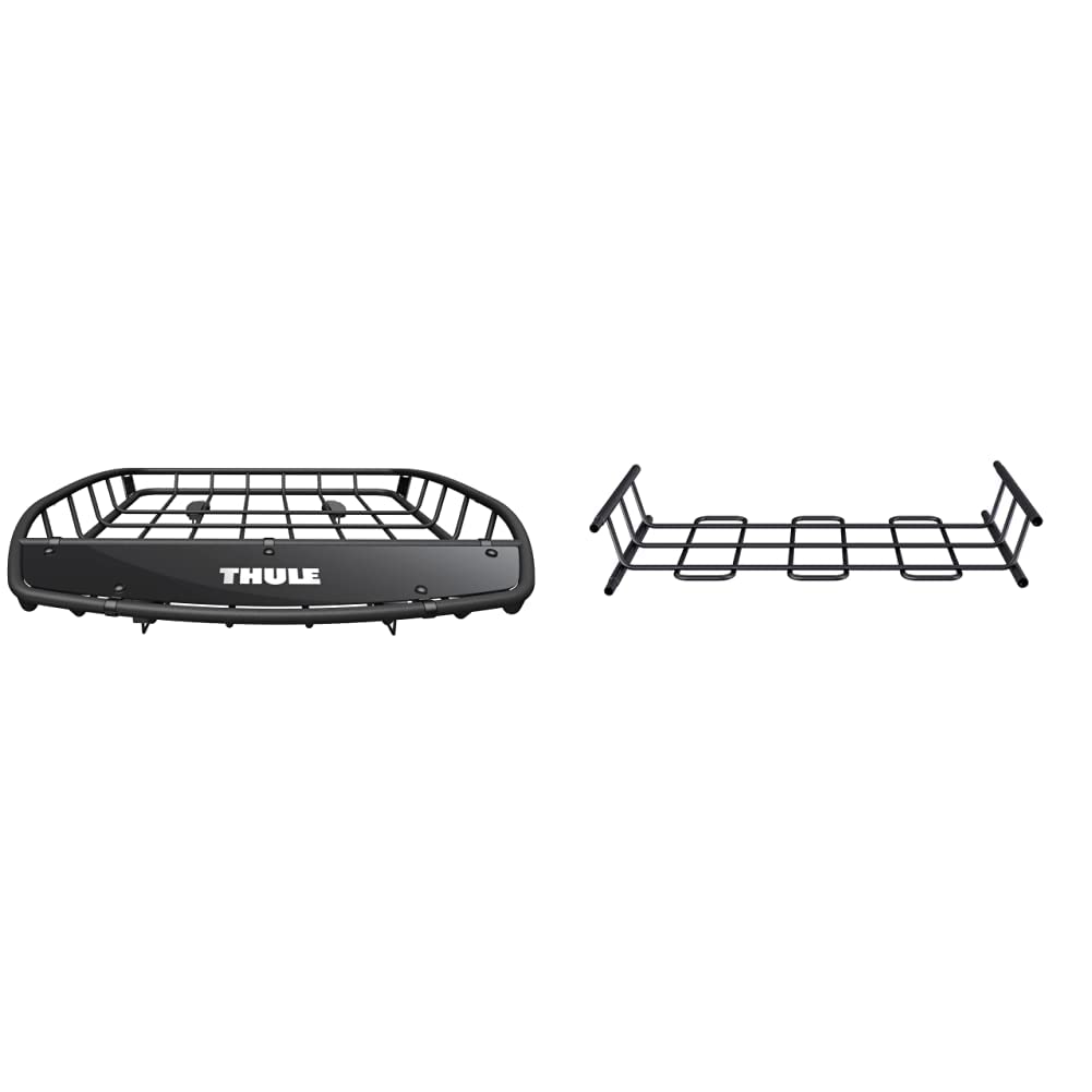 Thule 859XT 859002-Gepäckträger Dach Canyon, schwarz & 8591XT,859101 AA8 Ladeflächenverlängerung fürCanyon von Thule