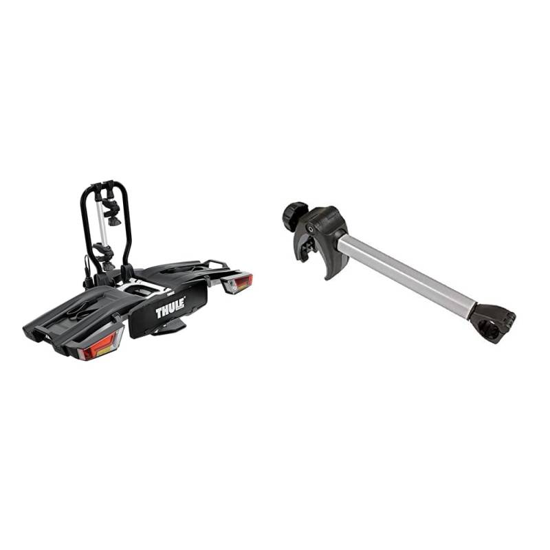 Thule EasyFold XT Fahrradträger für Anhängerkupplung 2 Fahrräder Silber & 0 von Thule