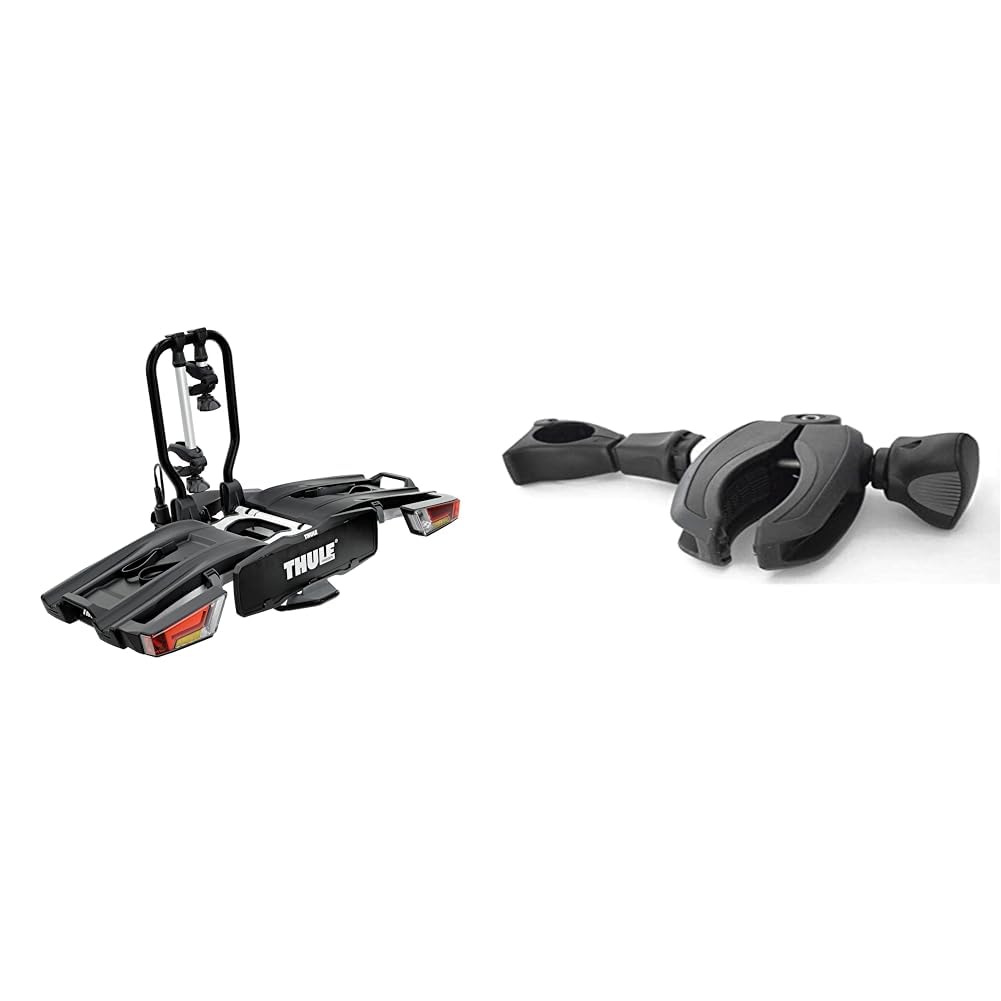 Thule EasyFold XT Fahrradträger für Anhängerkupplung 2 Fahrräder Silber & Unisex 2331220800 Rahmen haltearm, Schwarz, 30 x 5 cm EU von Thule