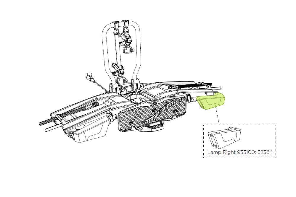 Thule Lamp rechts EF 931 von Thule