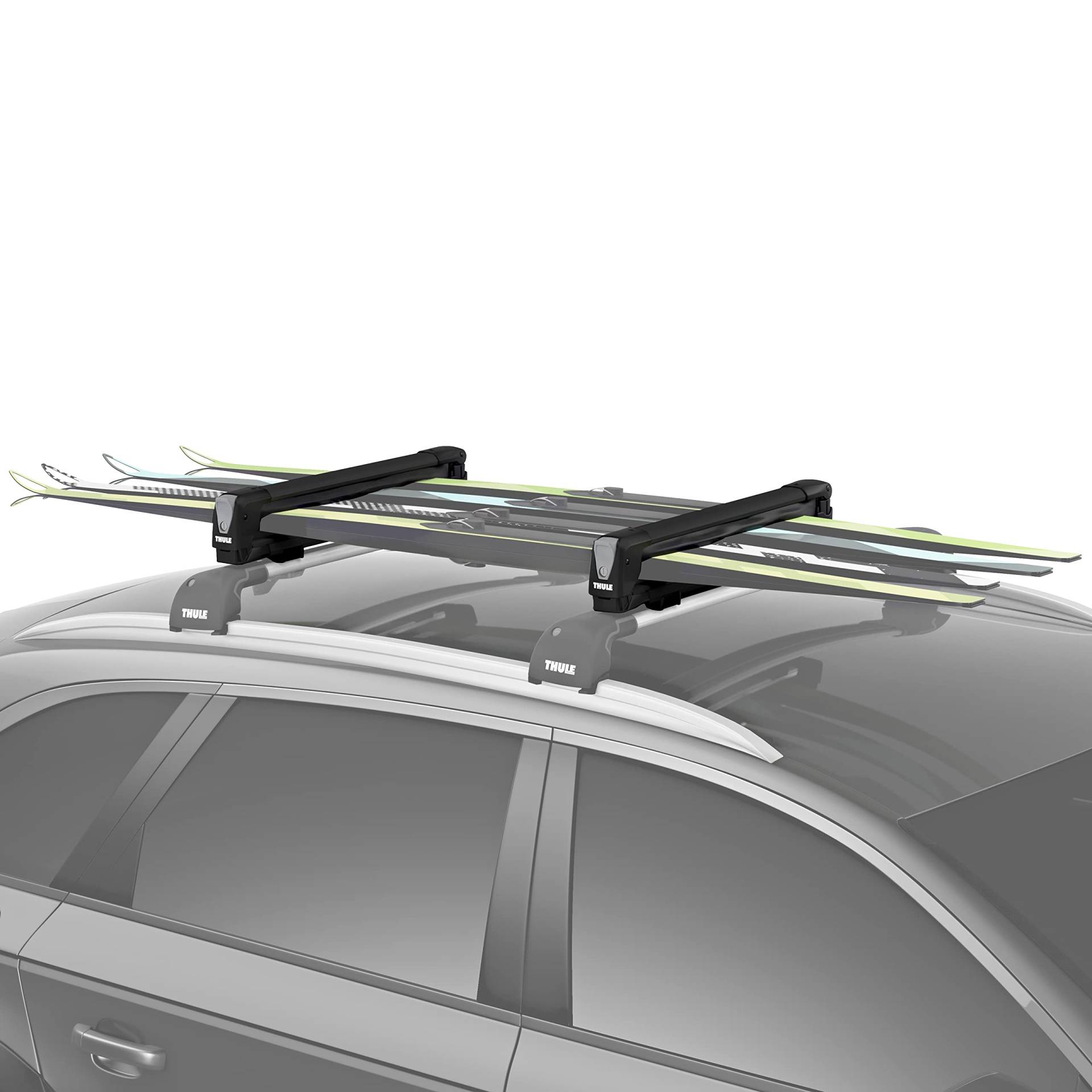 Thule SnowPack Ski/Snowboard-Rack, Medium (4 Pr/2 Boards), Schwarz von Thule