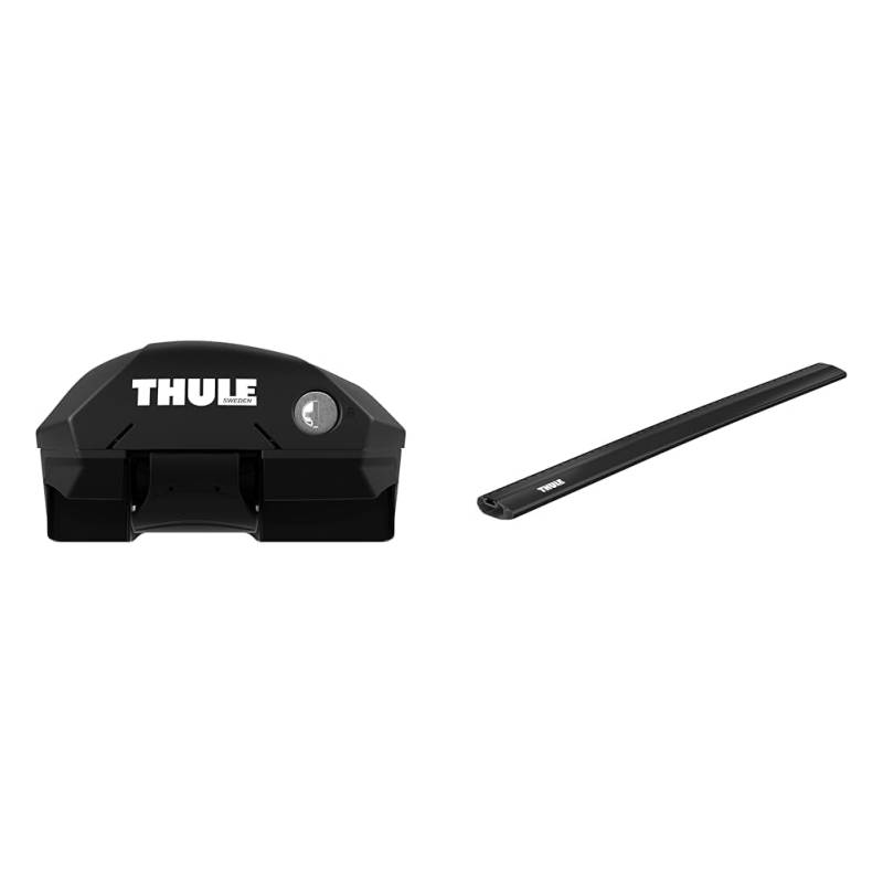 Thule Sport 7204 Edge Raised Rail gepäckträger, Mehrfarbig (Mehrfarbig), Ùnica & Wingbar Edge Lastenträger 1er-Pack Black 95 cm (37 in) von Thule