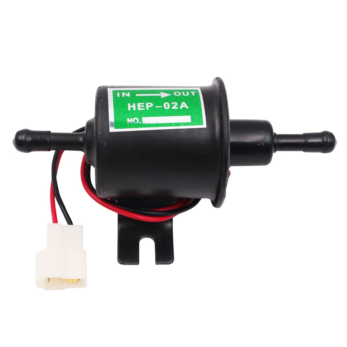 Tiardey 12 V HEP-02A Gas-Diesel-Kraftstoffpumpe Inline-Niederdruck-Elektrokraftstoffpumpe – Schwarz von Tiardey