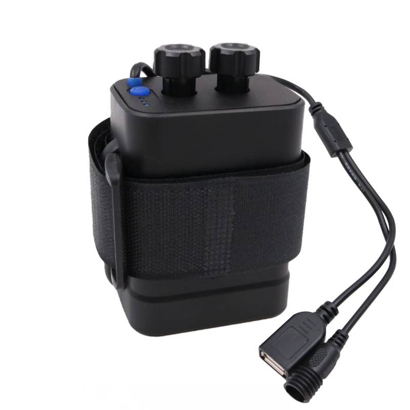 Tiardey 12V Fahrrad Mobile Power Box Batteriehalter 18650 Wasserdichter Akku USB/DC Doppelte Schnittstelle für Fahrrad Fahrradlampe von Tiardey