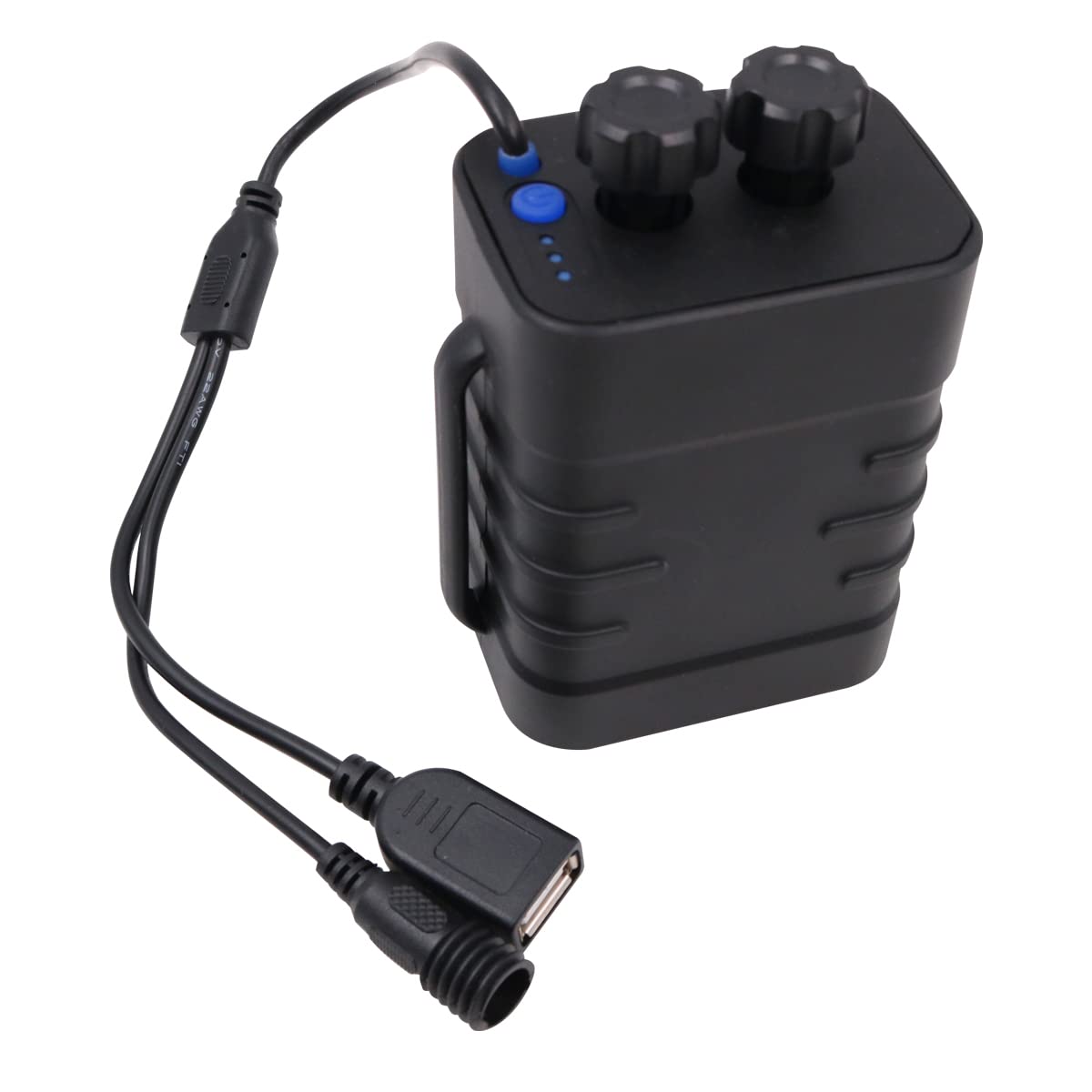 Tiardey 8,4 V Fahrrad Mobile Power Box Batteriehalter 18650 Wasserdichter Akku USB/DC Doppelschnittstelle für Fahrradlampe von Tiardey