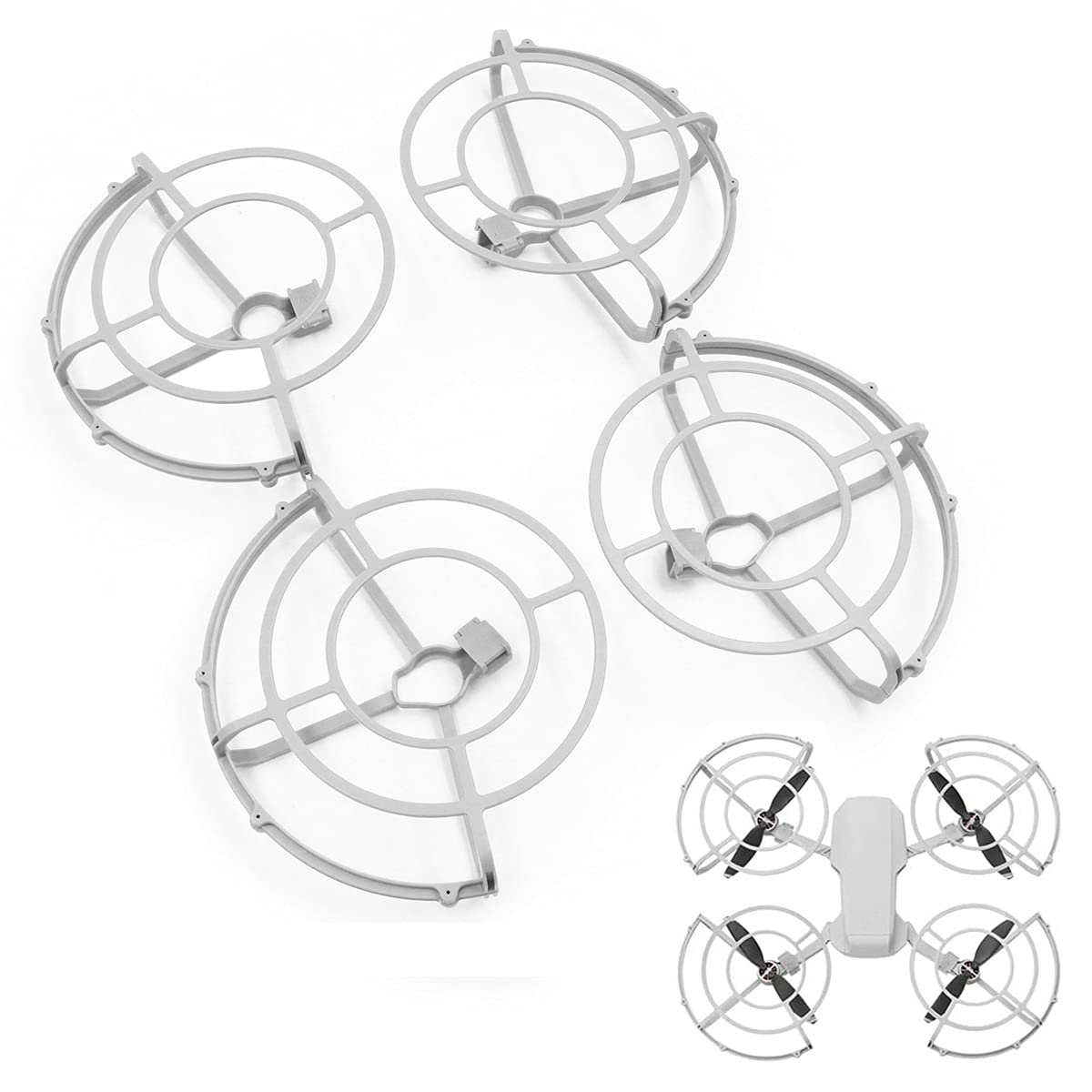 Tiardey Propeller und Propeller Schutz für Mavic Mini 2 Drohnen Zubehör Set Ersatz Backup Blade Requisiten Luftschraube von Tiardey