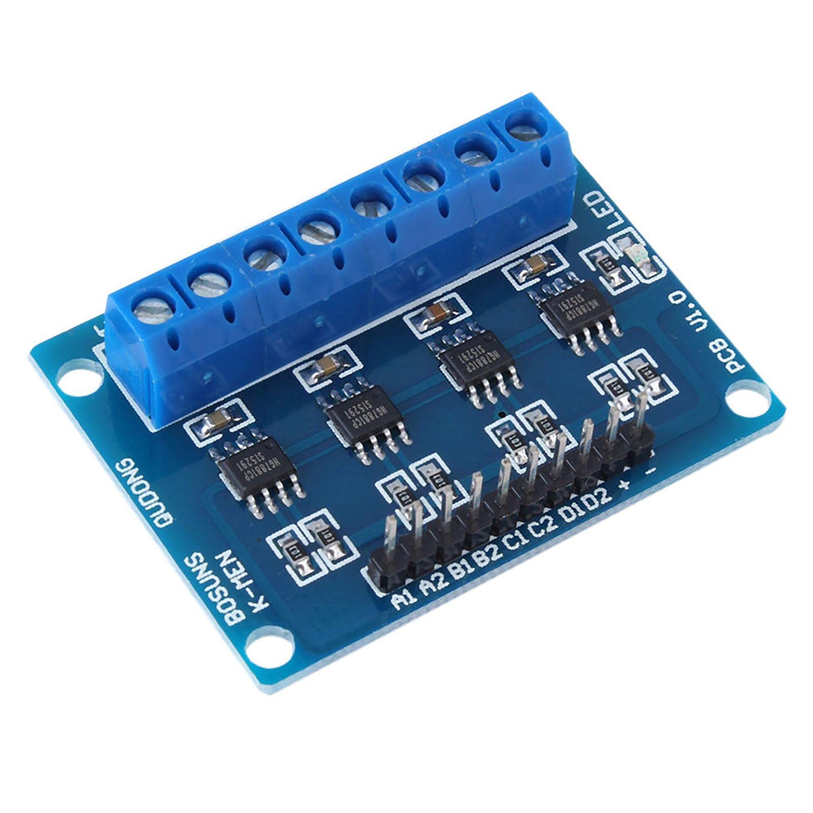 Ticfox 4 Kanal 4CH HG7881 Chip H-Brücke DC 2.5-12V Schrittmotortreibermodul Controller PCB Board von Ticfox