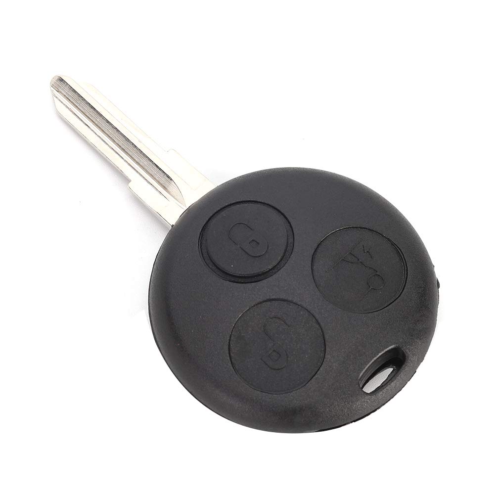 Autoschlüsselschale, 3 Knöpfe Remote Key FOB -Hülle Ersatz Stabile Leistung Kleiner Größe Leichtes Gewicht für Smart City Roadster Fortwo Forfour von Tihebeyan