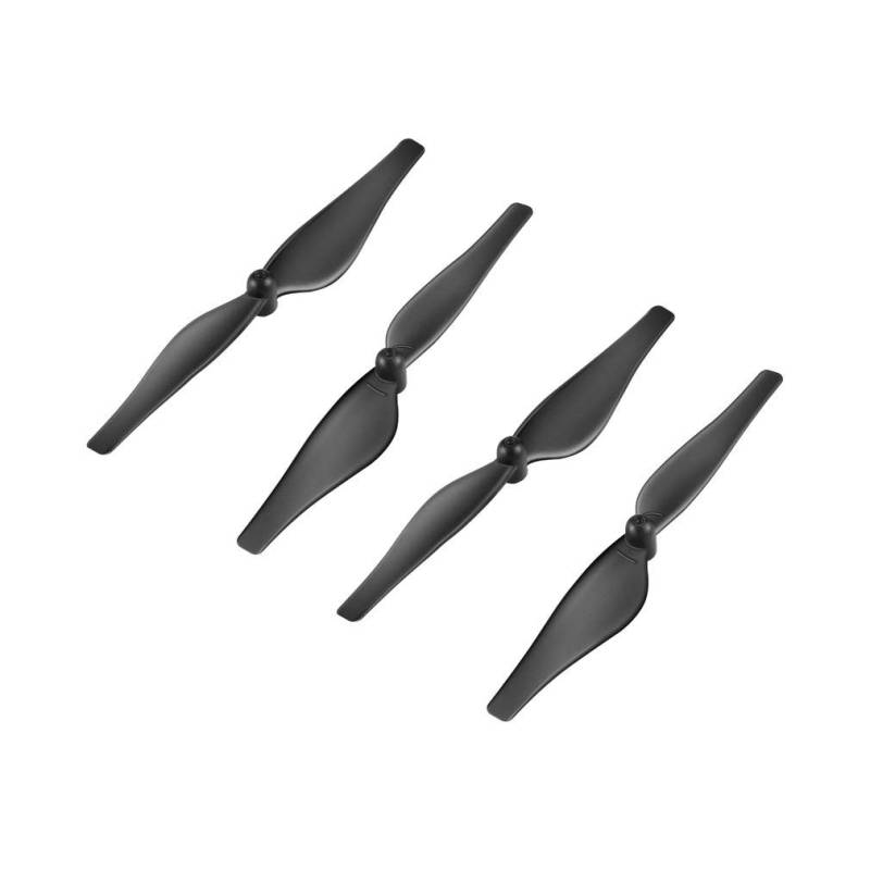 Drohnenpropeller, 4 Hochwertige Kohlefaserblätter, 7,5 X 1 X 0,7 Cm, Propeller, Faltbar und Leicht, Verlängerte Flugzeit für Tello (BLACK) von Tihebeyan