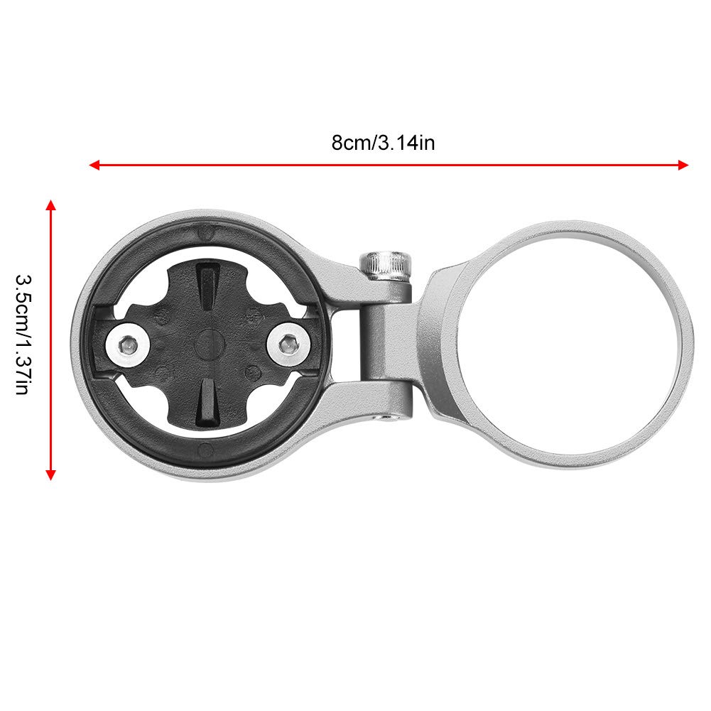 Fahrrad-Kilometerzählerhalterung, Verstellbares Vorbauhalter-Zubehör für Mountainbikes, Aluminiumlegierung, Schwarz, für Bryton (Für Bairuiteng-Computer) von Tihebeyan