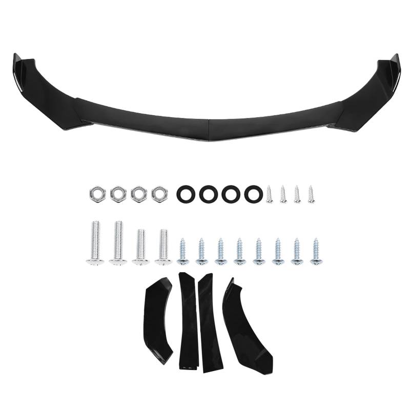 Frontstoßstangenlippe, Glänzend Schwarz, Universal-Splitter-Body-Kit, ABS-Material, Spoiler, Leicht, für InfinitiQ 5 Q60Q 7 G25 G37 von Tihebeyan