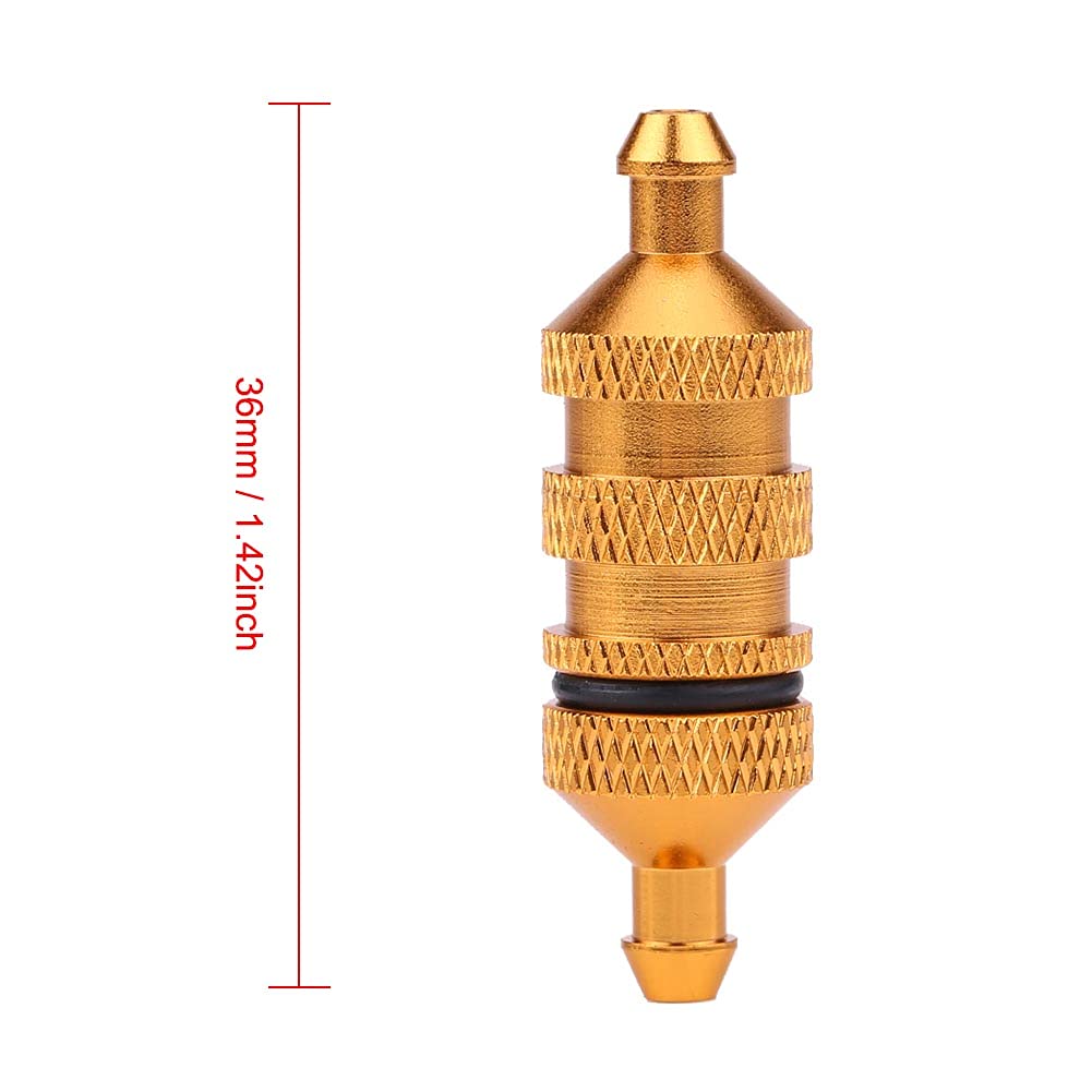 Hochschutz Aluminium Ölbrennstofffilter für RC -Modell, Ausgezeichnete Update -Teile, bei 1/8 1/10 Skala, Gold (GOLD) von Tihebeyan