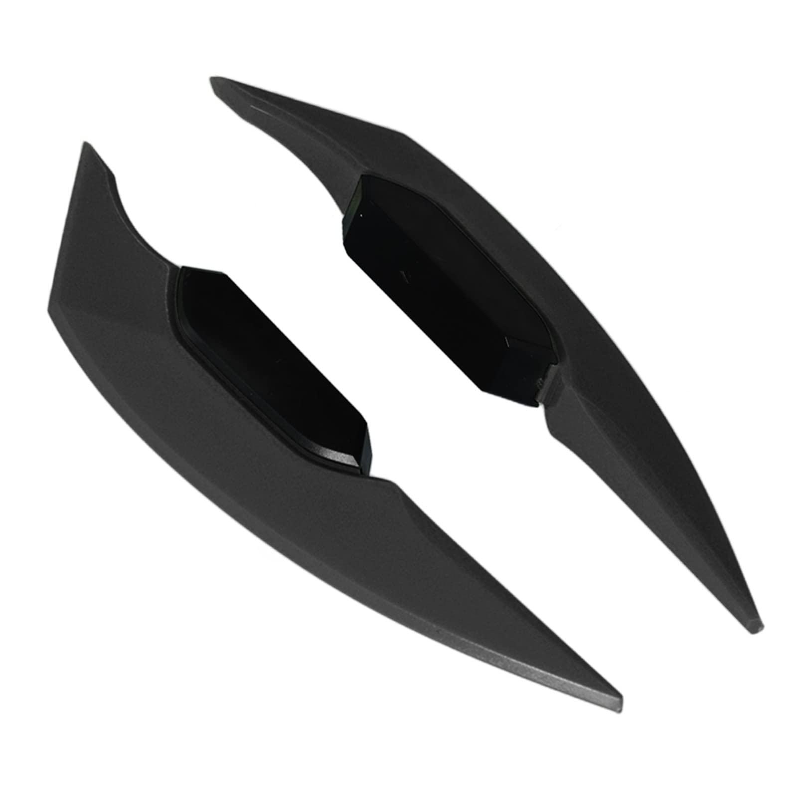 Motorrad-Seiten-Winglet, Aggressiver Look, ABS-Spoiler, Motorrad-Seitenspoiler für Elektrofahrräder, ATV, Universell Passend (BLACK) von Tihebeyan