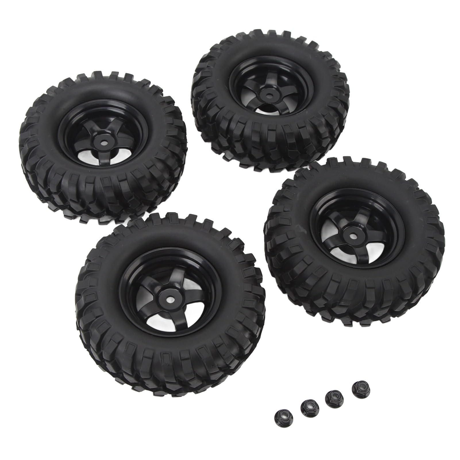 RC Crawler Felgen Reifen, 4PCS 1,9 Zoll RC Felgen Reifen Set Zur Verbesserung der Kletterleistung für 1/10 RC Crawler Car Axial HSP Redcat HPI von Tihebeyan