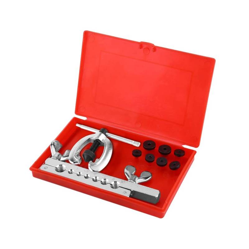 Tihebeyan 9 -pcs -Rohrflacking -Werkzeugkit -Röhrchen Reparaturflackern Beinhaltet Klemmverteiler, die für Kupfer, Messing oder Dünnmauerte Aluminiumröhre Stirbt von Tihebeyan