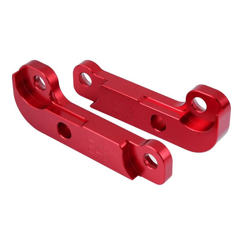 Tihebeyan CNC -Bearbeitungsdrift -Blockadapter -Kit, Erhöhte 25% Drehwinkel für BWM E46 M3, Set von 2 Roten/schwarzen/blauen Adaptern (Rot) von Tihebeyan