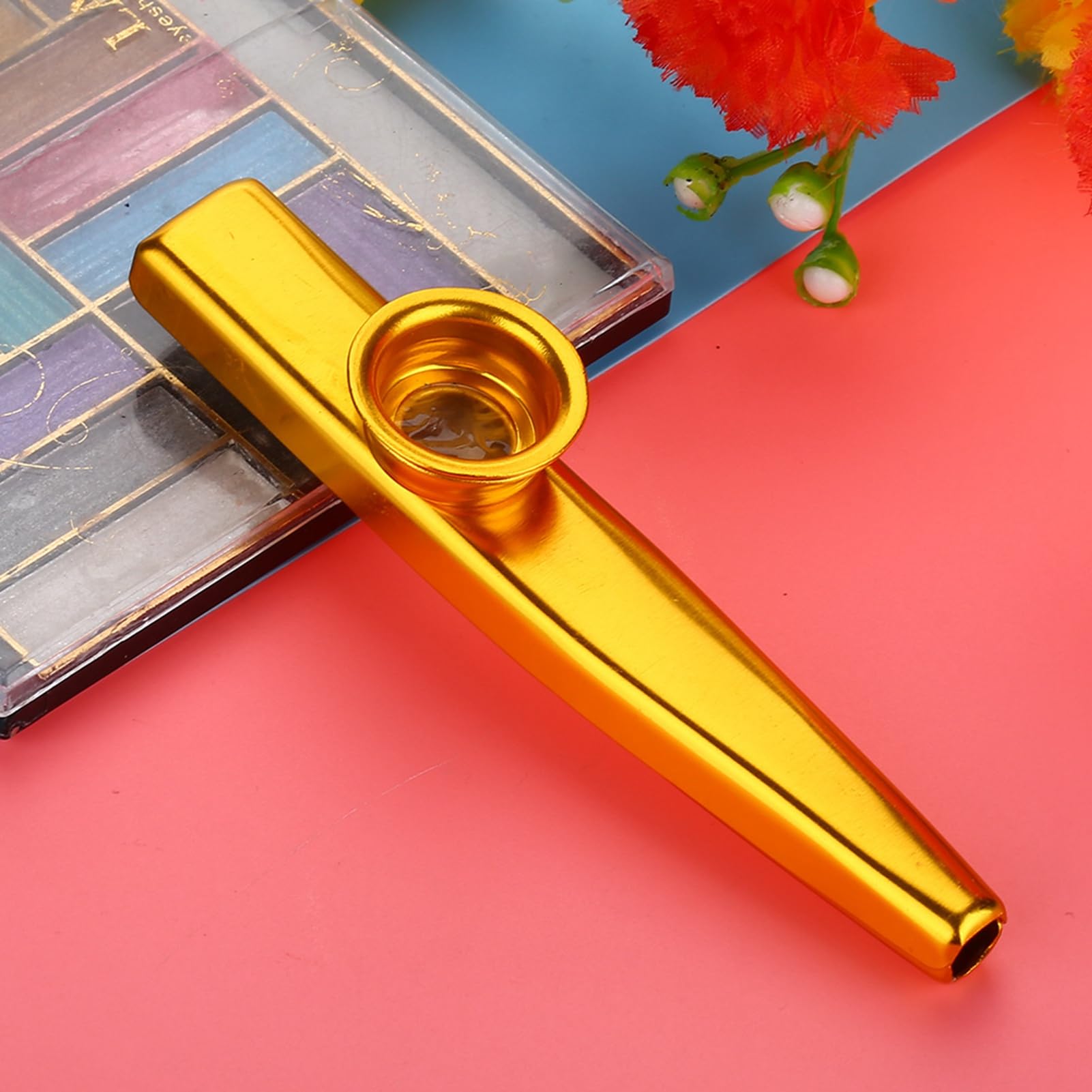 Tihebeyan Kazoo, Metal Kazoo Flöte Mund Musikinstrument Zubehör Kinder Kazoo (Gold) von Tihebeyan