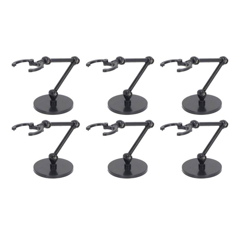 Tihebeyan Puppenständer, 10 Sets Puppenständer, Displayhalter, Actionfigurenständer, Mini-Puppen-Stützrahmen, Kompatibel für 6 Zoll (Black #11) von Tihebeyan