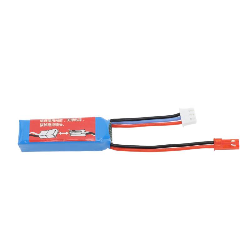 Tihebeyan RC-Auto-Lithiumbatterie, RC-Auto-Lithiumbatterie 7,4 V 400 MAh 20C RC-Auto-Li-Ionen-Akku für WLtoys 1 28 RC-Auto K969 K989 284161 284131 284010 von Tihebeyan