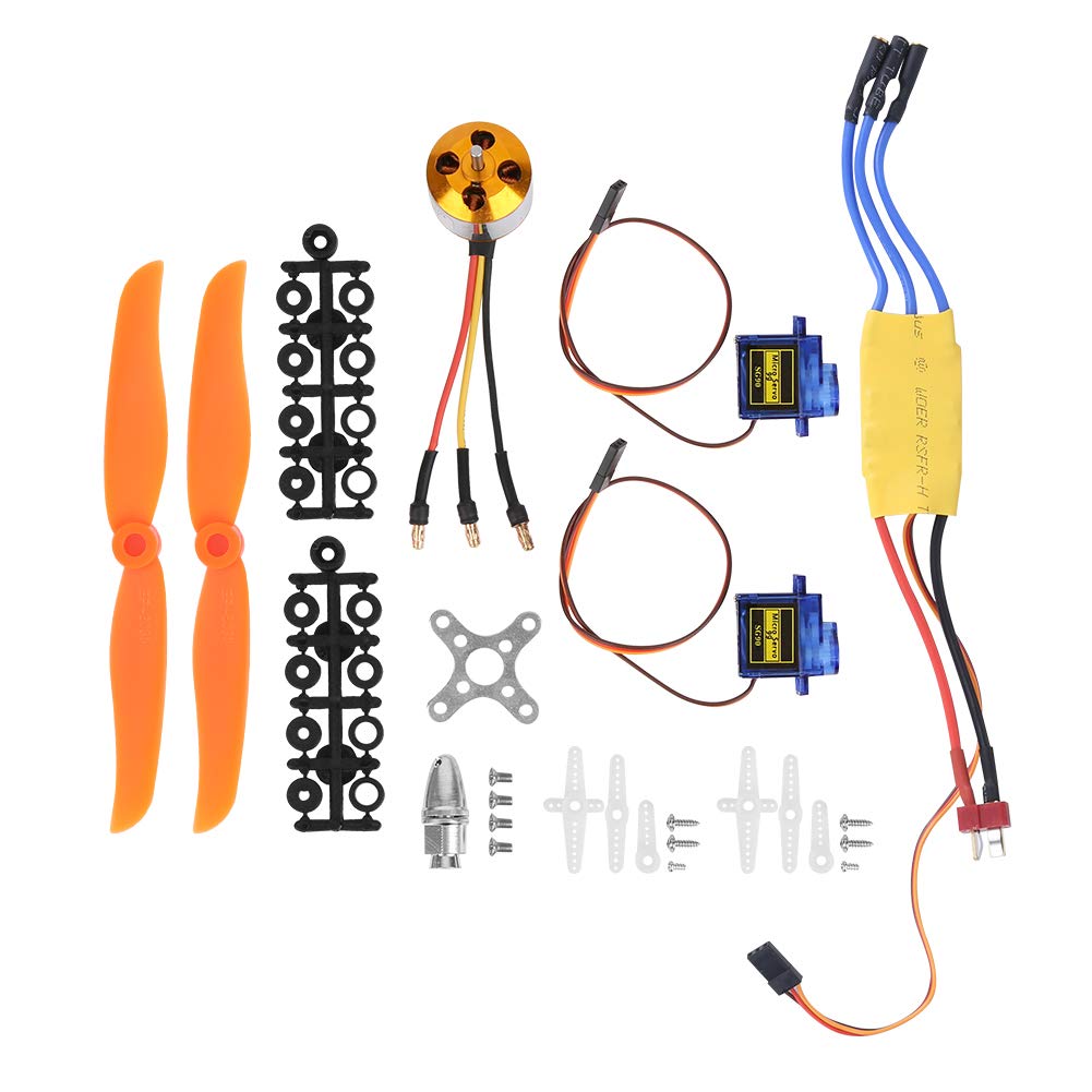 Tihebeyan RC-Flugzeugteile. A2212 2200KV Bürstenlosen Motor 30A ESC SG90 9G Micro Servo 6035 Propeller RC Flugzeug Teile für Flugzeuge Hubschrauber (2212 KV2200 Motor + 6035 Propeller + 9g) von Tihebeyan