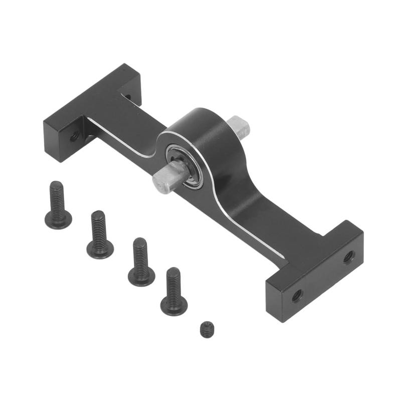 Tihebeyan Verteilergetriebe-Baugruppe, 70-Mm-Verteilergetriebe aus Aluminiumlegierung mit 5 Mm D-förmiger Stahlwelle für 1/10 RC Crawler-Upgrade-Teile (Black) von Tihebeyan