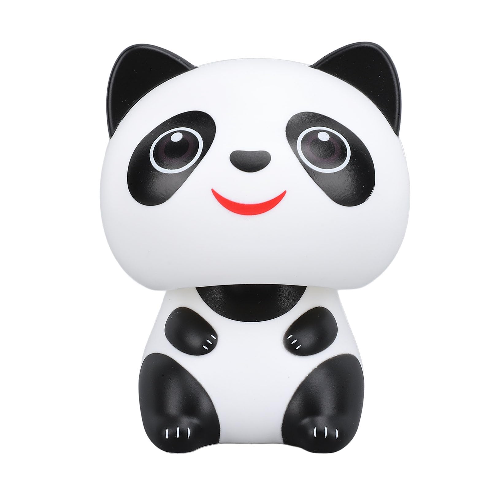 Tiiyee Solarenergie-Panda-Ornament, Nickender Süßer Lächelnder Panda-Armaturenbrett-Dekor mit Lichtempfindlicher ABS-Konstruktion für Auto-Innenraum-Heim-Schreibtisch-Dekorationen von Tiiyee