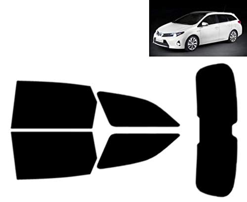 Passgenaue Tönungsfolie für Auris 5-Türen Kombi 2013-2018 Heck/Seitenscheiben (05% Tiefschwarz) von Tintcom.com