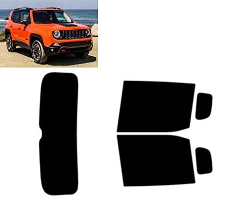 Passgenaue Tönungsfolie für-Jeep Renegade 5-Türen 2014-... Heck/Seitenscheiben (50% Hellschwarz) von Tintcom.com