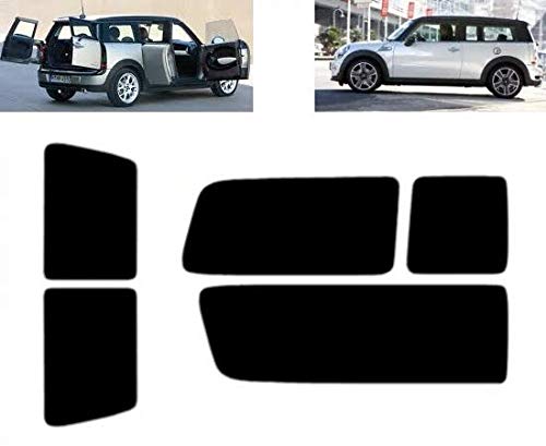 Passgenaue Tönungsfolie für-Mini Clubman 2008-2014 Heck/Seitenscheiben (05% Tiefschwarz) von Tintcom.com