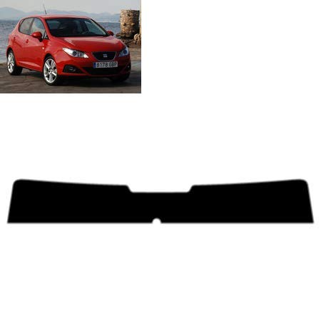 Sonnenblendstreifen für-Seat Ibiza 5-Türen 2008-2016 Passgenaue Tönungsfolie (05% Tiefschwarz) von Tintcom.com