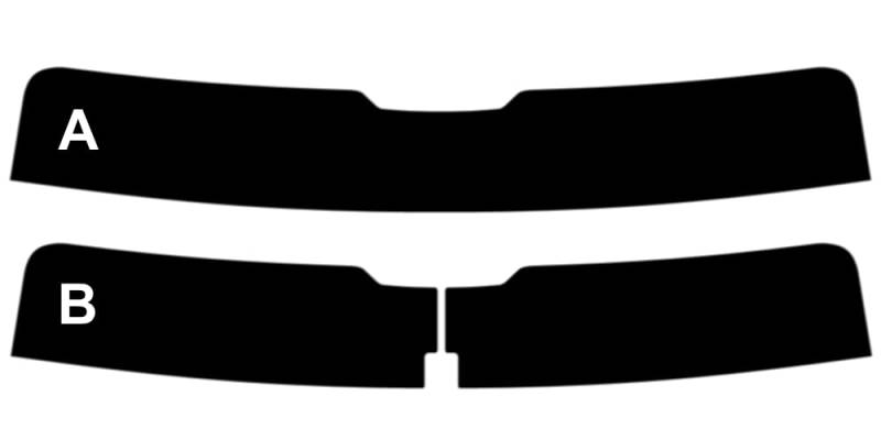 Sonnenblendstreifen für Touareg 5-Türen 2010-2018 Passgenaue Tönungsfolie (05% Tiefschwarz, B) von Tintcom.com