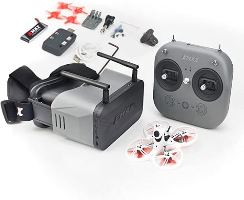 EMAX FPV Drohne Tinyhawk 3 RTF Kit, First Person View Drohnen mit Runcam Nano 4 Kamera, 25-100-200 VTX Umschaltbar, Mini Drohne mit Brille und E8-Funksender für Kinder Erwachsene und Anfänger von Tiny Hawk