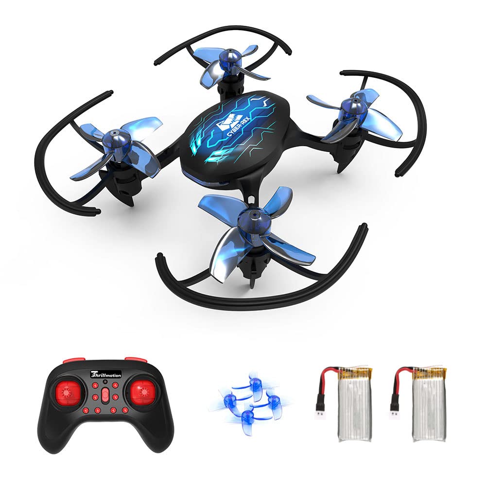 Tiny Hawk Mini Drohne für Kinder, RC Quadrocopter Mini Drone mit Höhenhaltung, Start/Landung mit Einem Knopfdruck, Kopflos Modus, 3D Flip und 2 Akkus, Spielzeug Drohne Helikopter für Kinder Anfänger von Tiny Hawk