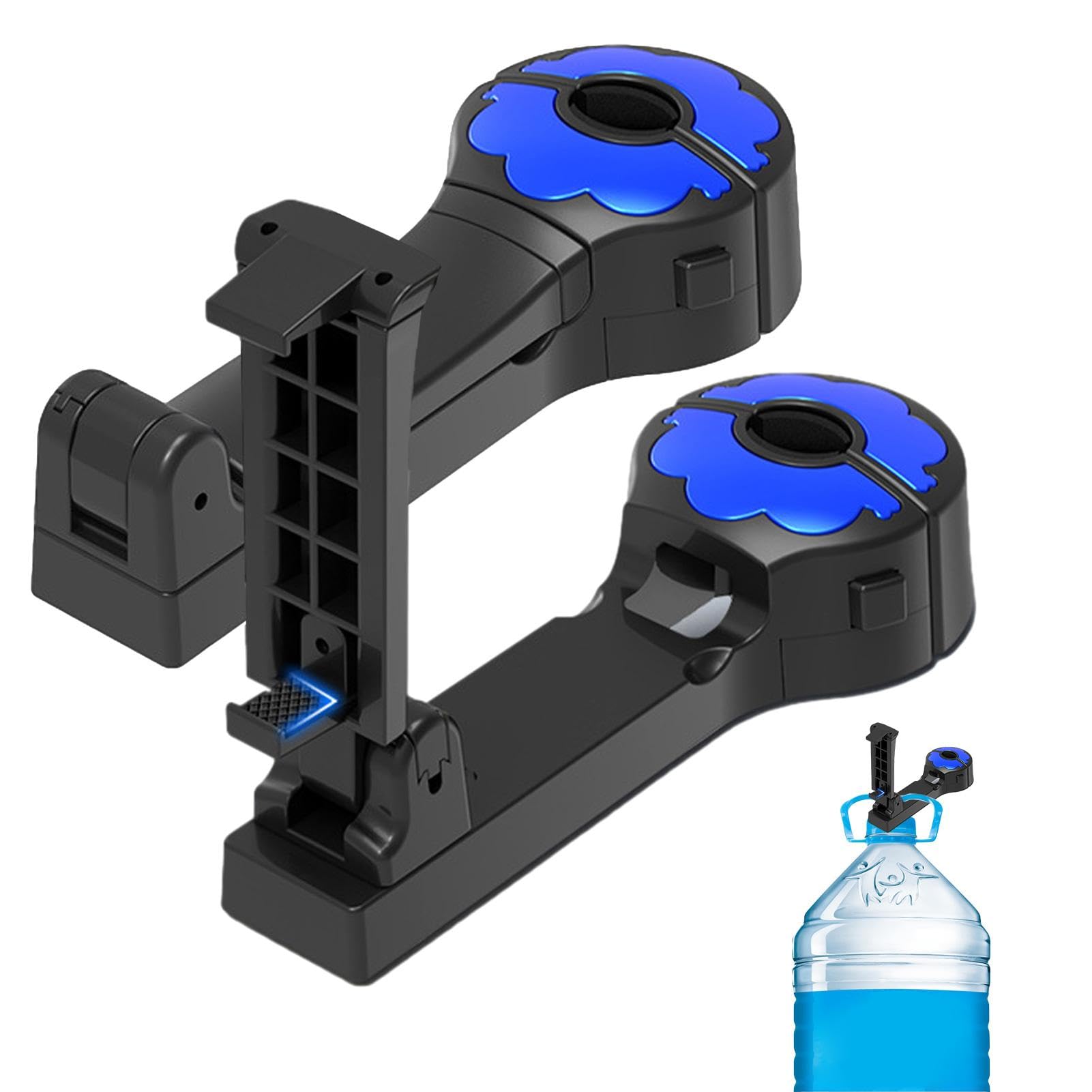 Tioheam Auto-Rücksitzhaken, Autositz-Kopfstützenhaken,Autositz-Hakenaufhänger mit Telefonhalter - 2-in-1-Autohaken, um 360° drehbarer Kopfstützenhaken, 2-teiliger Geldbörsenhalter für von Tioheam