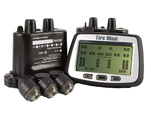 TireMoni Reifendruckkontrollsystem Truck TPMS Set TTM-2000X-DR06-R04: 10 Sensoren, 2 Repeater von TireMoni