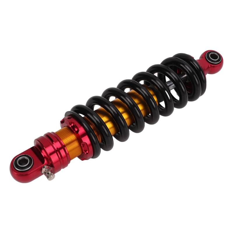 Motorrad Stoßdämpfer, Universal Metall Red Golden Suspension Dämpfer Feder Stoßdämpfer für Motorräder ATV Go Karts Quad Bike(33cm) von Tissting