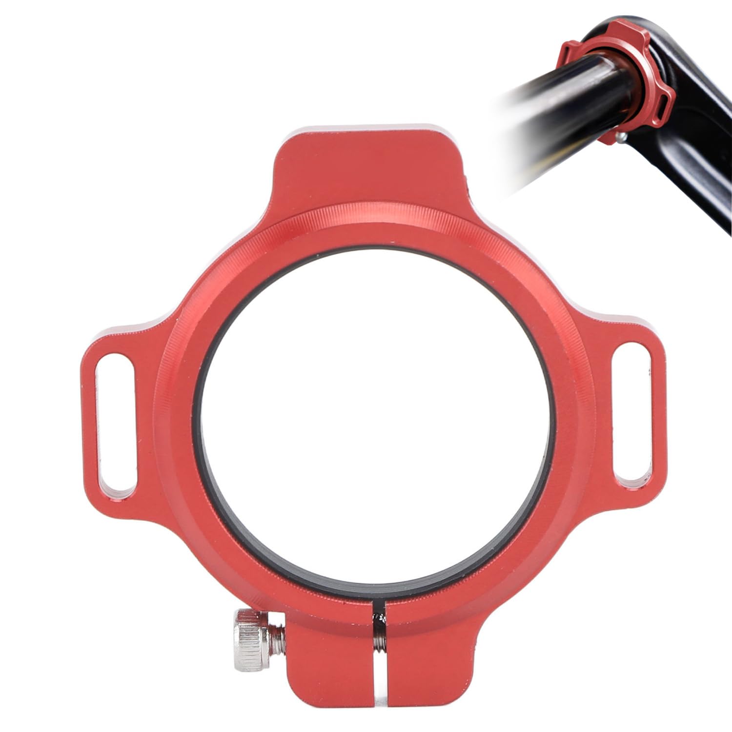 Tissting Innenlager Adjuster 29mm Spindel Rot Aluminiumlegierung Fahrrad Kurbel Kettenblatt Einsteller Lagereinstellring Fahrradhalterung Vorspannungseinsteller für SRAM Dub von Tissting