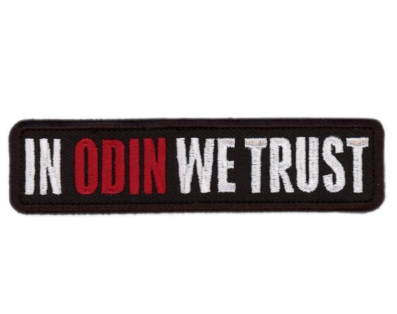 Titan One Europe In Odin We Trust Valknut Vikings Morale Cap Patch Wikinger In Odin Vertrauen Wir Aufnäher Aufbügler von Titan One Europe