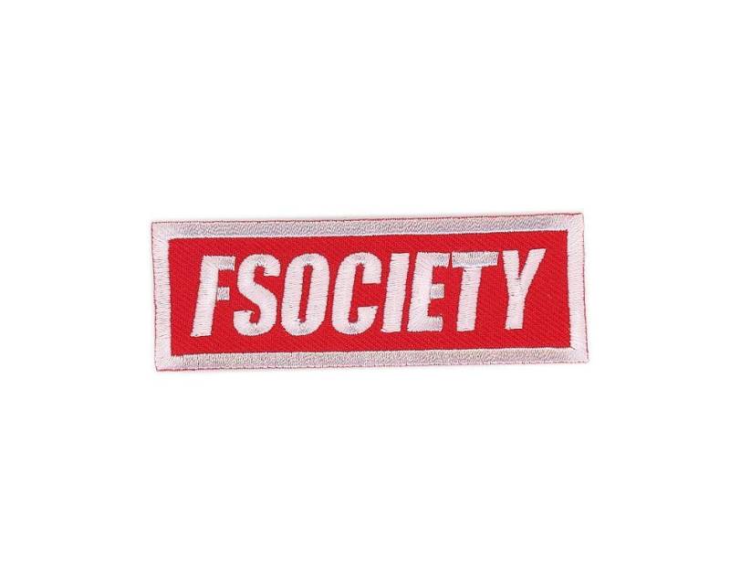 Titan One Europe Red Fsociety Cyber Hacker Costume Jacket Decorative Mr Robot Patch Aufnäher Aufbügler von Titan One Europe