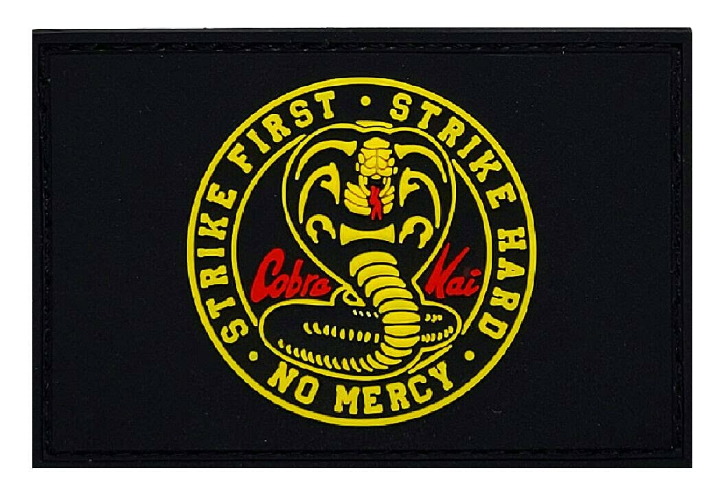 Titan One Europe - Strike First No Mercy Cobra Cosplay Logo Aufnäher Taktisch (PVC) von Titan One Europe