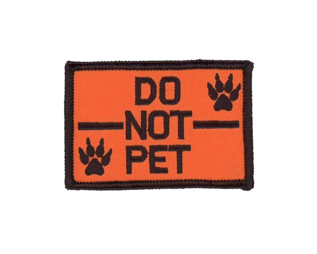 Titan One Europe - Tactical Do Not Pet Service Dog Harness Paws Morale Patch Klettband Taktisch Aufnäher von Titan One Europe