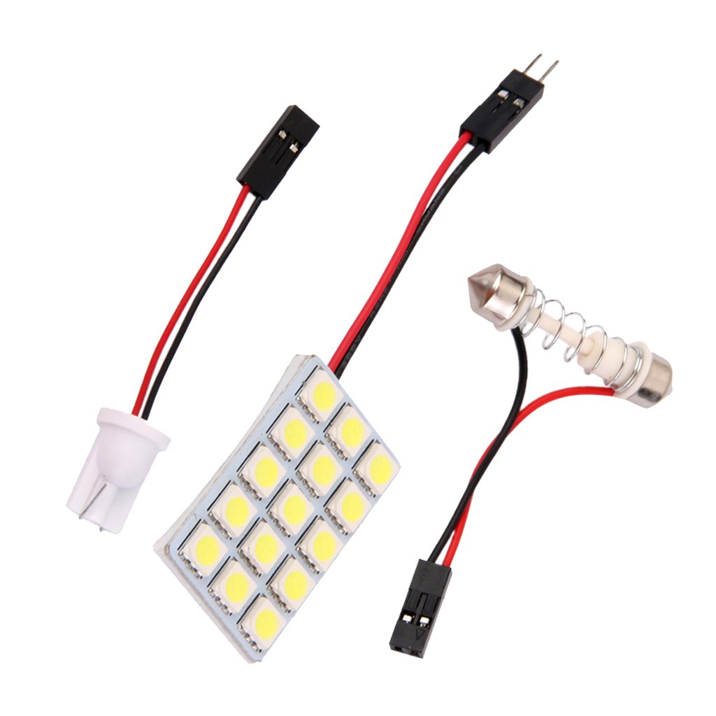 Tiuimk 5050 15SMD LED Auto-Innenraumbeleuchtung, helles weißes Licht, Ersatz mit langer Lebensdauer von Tiuimk