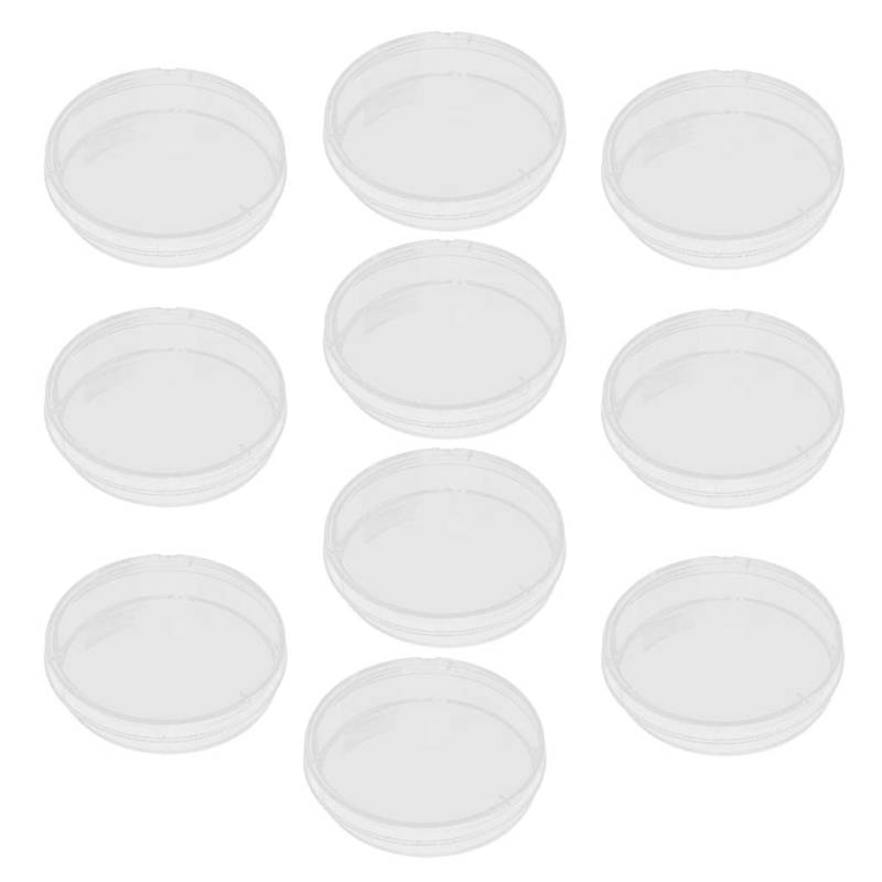 Tiuimk Sterile Petrischalen, 60 mm, 10 Stück, belüftete Styroporplatten für Kulturen und Handwerk von Tiuimk