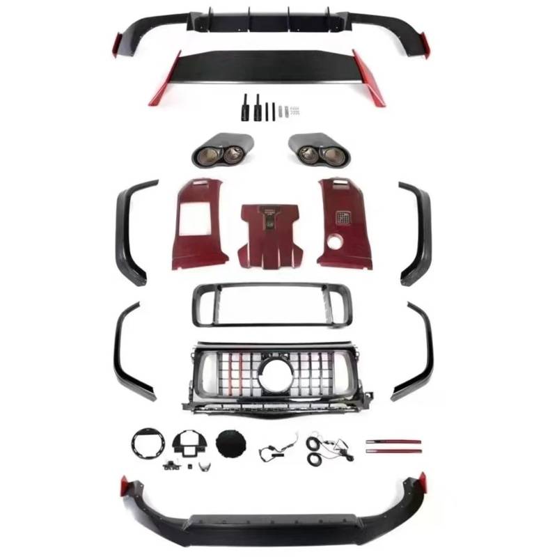 Autogrills Für Benz G Für Klasse W464 G63 G500 G350 Geändert Auto Vorderen Stoßfänger Umgeben Körper Kit Grille Haube Abdeckung Fender Auto Frontgrill von TjOta