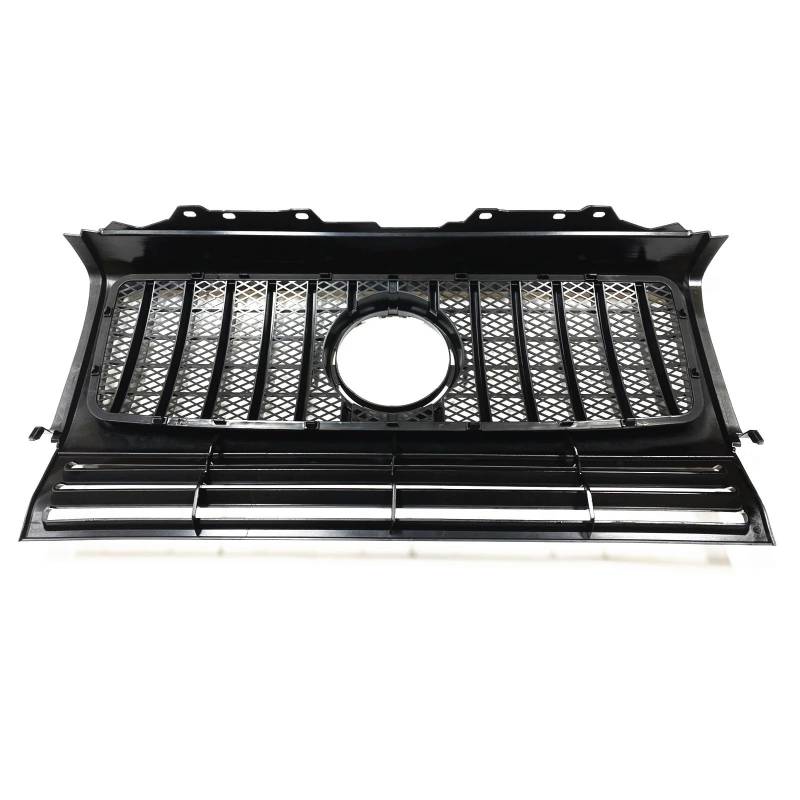 Autogrills Für Benz W463 G Für Wagon 1990-2017 G550 G500 Silber GT R Stil Auto Oberen Stoßstange Haube Mesh Gitter Front Grille Racing Grills Auto Frontgrill von TjOta