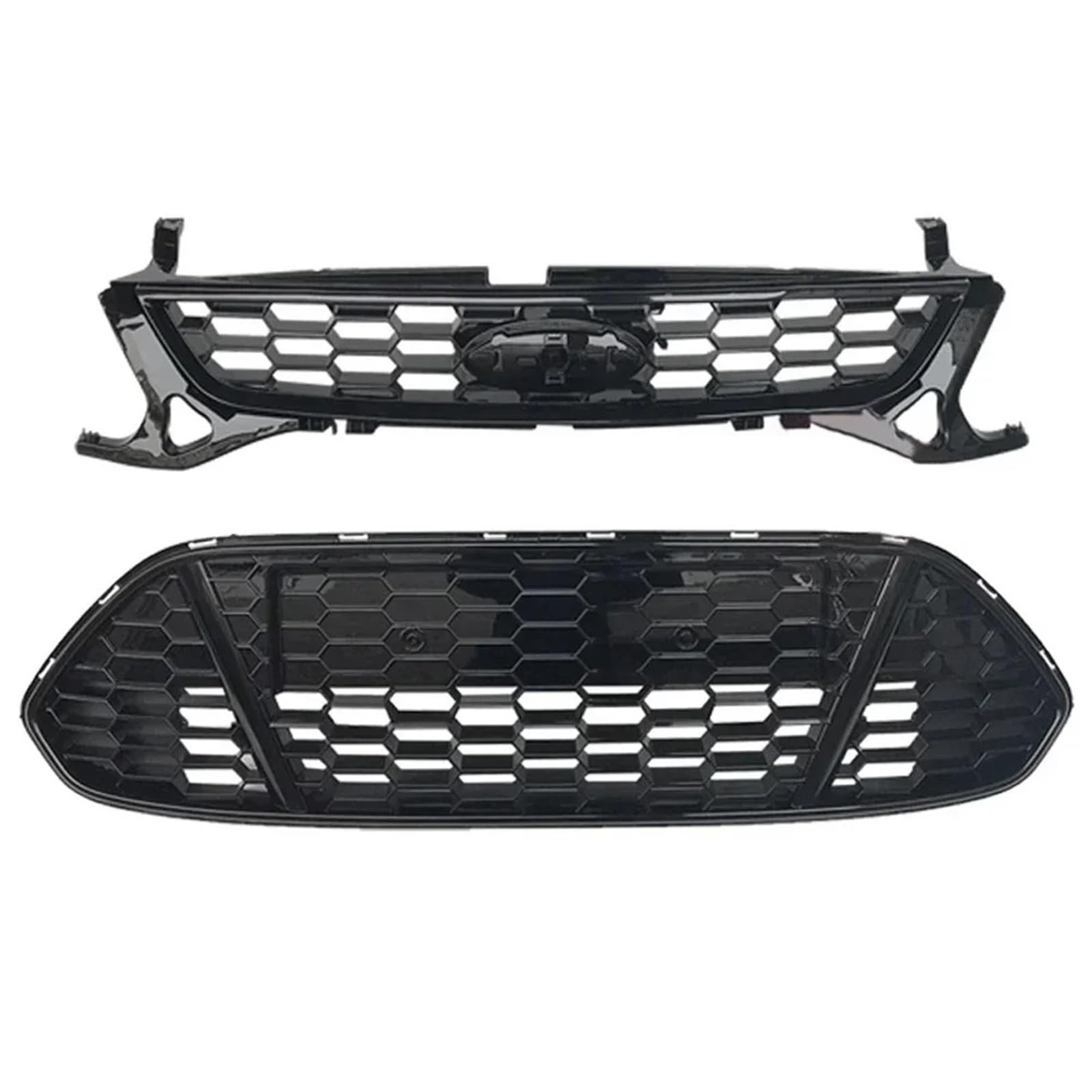 Autogrills Für Ford Für Mondeo 2011 2012 2013 MK4 Front Upper Lower Grill Fit Auto Frontgrill(Front and Lower) von TjOta